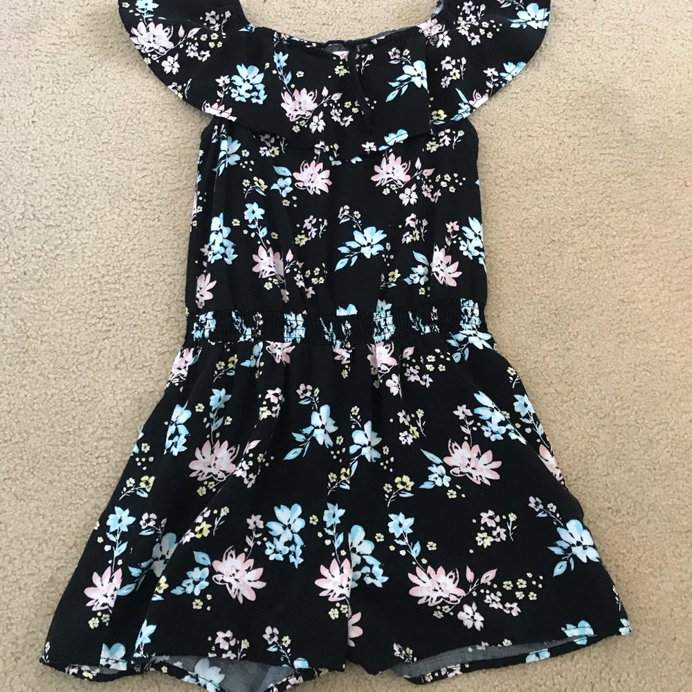 Justice floral romper